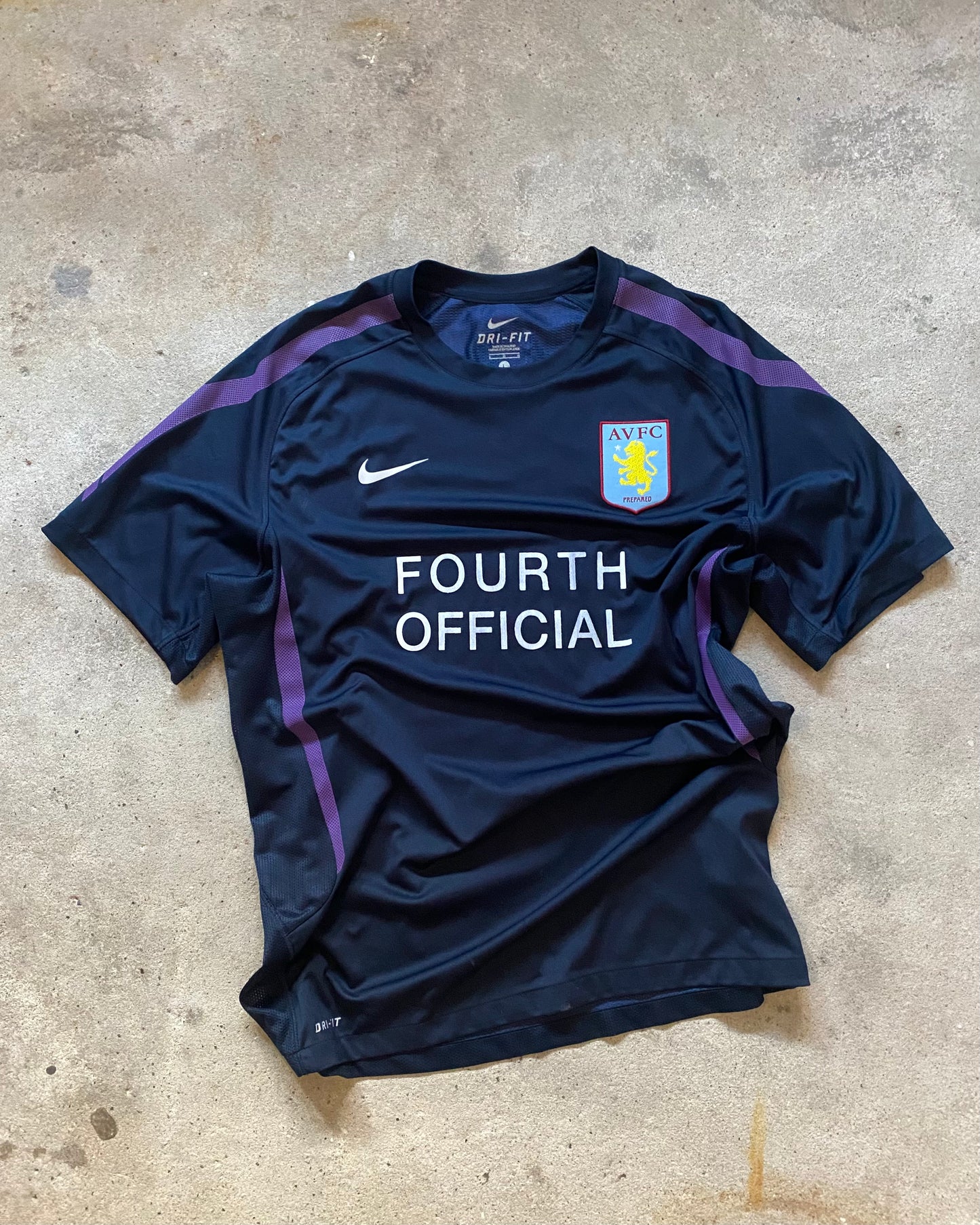 FOURTH OFFICIAL Custom 1/1 Aston Villa 2010/11 Training Shirt — L